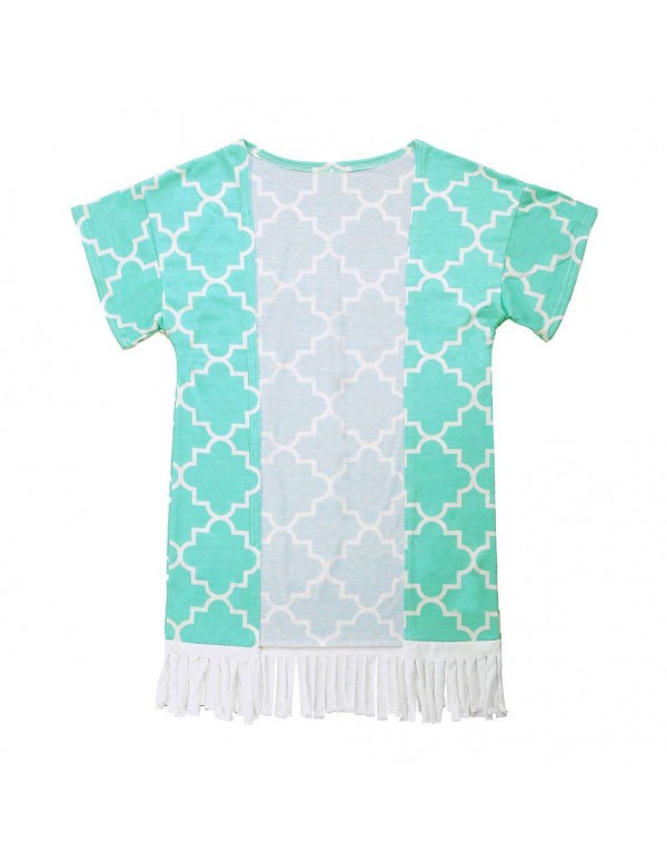 New Tassel Short Sleeve Sun Tops Family Matching C...