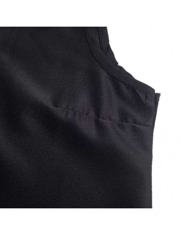 Fashion Chiffon Solid Color Camisole Sexy Backless Tank Tops(Black S)