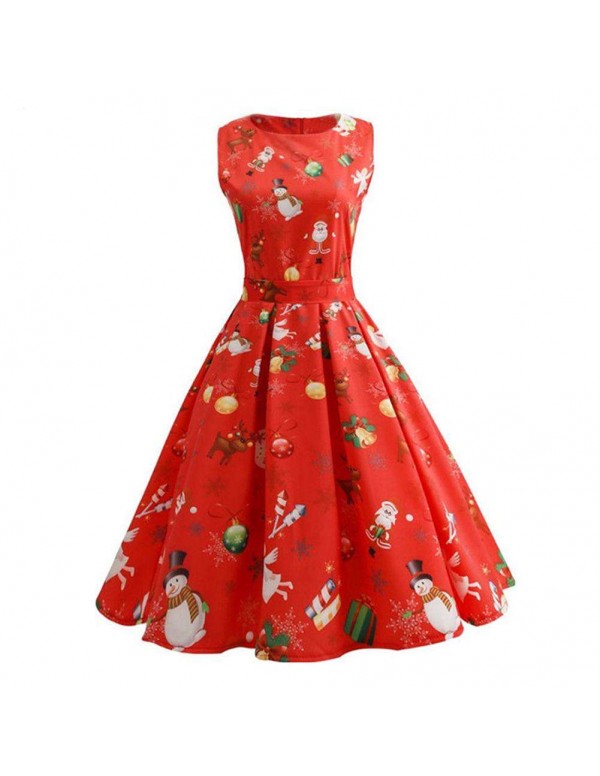 Costume Floral Print Sleeveless Princess Dress Gir...