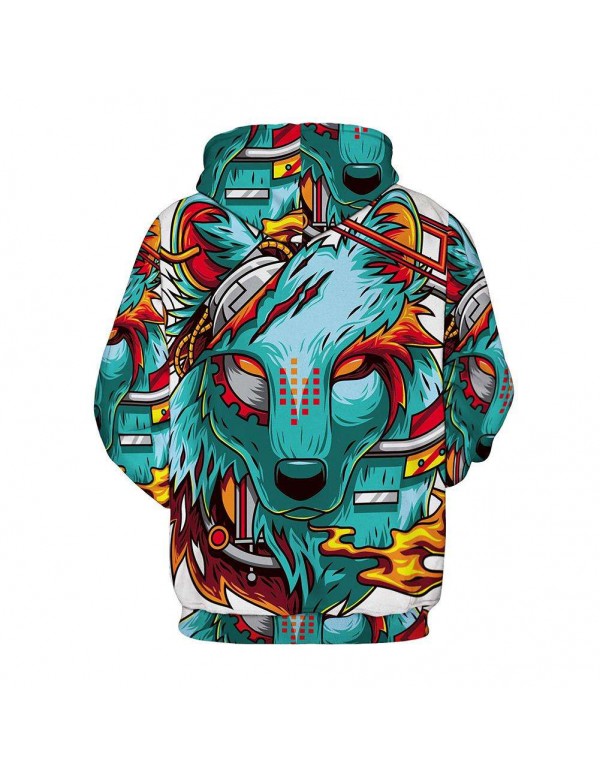 3D Digital Print Couple Hoodies Unisex Teenagers Loose Tops Men Sweatshirts