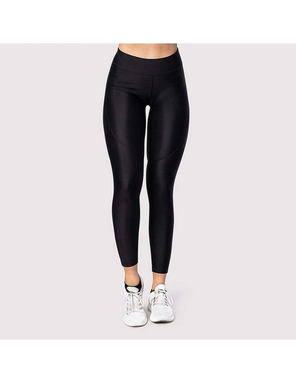 Sexy Sports Yoga Pants Solid Push Up Trousers Slim Leggings (Black S)