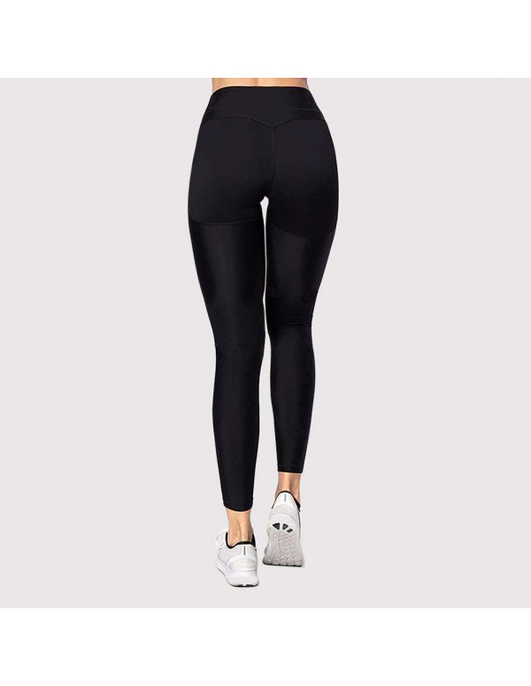 Sexy Sports Yoga Pants Solid Push Up Trousers Slim Leggings (Black S)