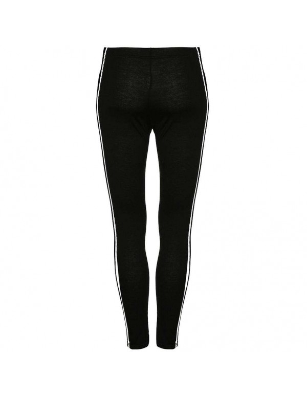 Sexy Sports Pants Elastic Leggings Ankle-length Trousers (Black S)