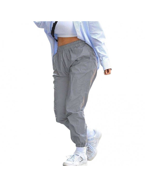 Trousers Harem Pants Casual Loose Elastic Punk Style Street Bottoms