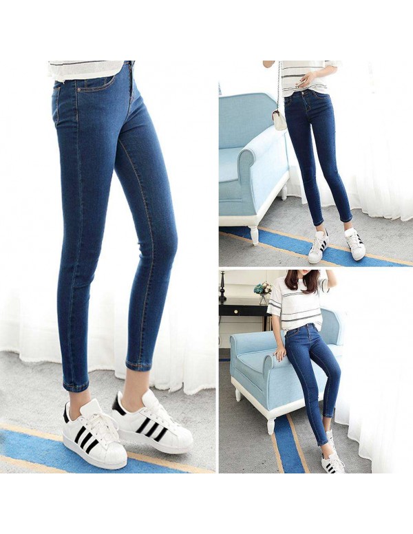 Casual High Waist Jeans Slim Denim Pencil Pants Skinny Trousers (27)