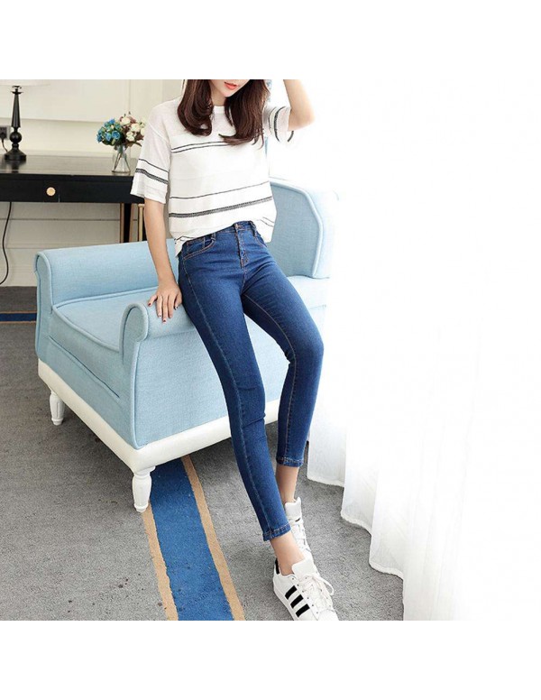 Casual High Waist Jeans Slim Denim Pencil Pants Skinny Trousers (27)