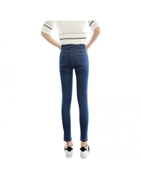 Casual High Waist Jeans Slim Denim Pencil Pants Skinny Trousers (27)