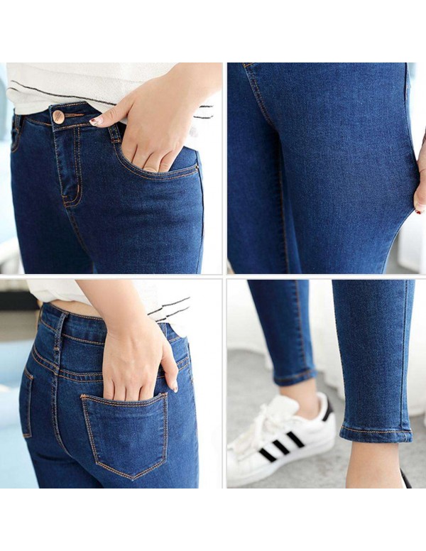 Casual High Waist Jeans Slim Denim Pencil Pants Skinny Trousers (27)