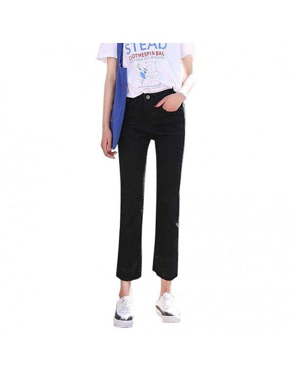 Casual High Waist Jeans Denim Pencil Pants Skinny ...